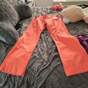Flamingo coral stretch pants